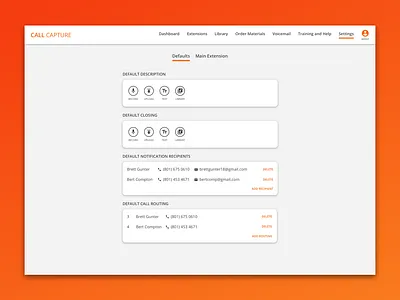 Daily UI 007 - Settings dailui dailyui007 orange ui ux ux ui webapp