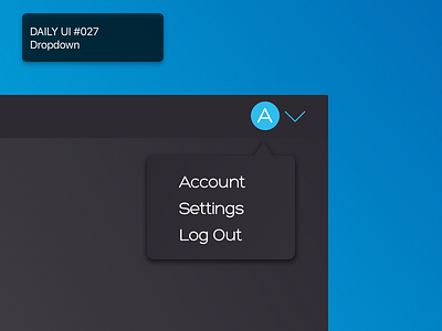 Daily UI #027 - Dropdown 027 daily 100 challenge dropdown