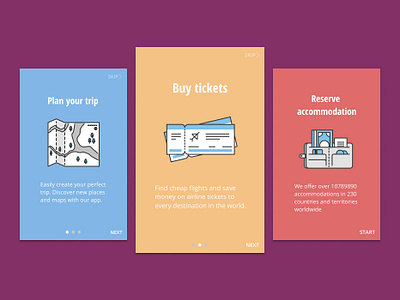 Daily UI Challenge #023 - Onboarding dailyui dailyui023 design onboarding screen onboarding ui travel app travel app design ui ui design web desgin