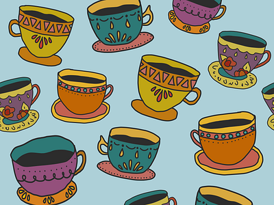 Teacup Pattern pattern patterning repeating pattern surface design surface pattern surface pattern design teacup