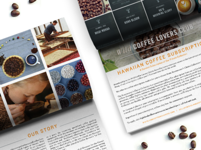 Big Island Coffee Roasters booklet brand book coffee coffee beans coffee roasting design family business hawaii hawaiian indesign layout