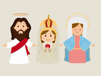 Jesus, Mary, Nativity clip art animation branding children book children book illustration design flat illustracion illustration kidsbook kidsbooks nativity vector