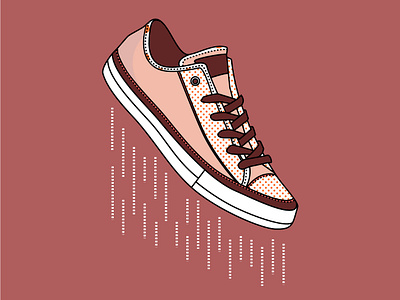 Converses adobe brand brand and identity design design art fashion illustration illustrator polka dots pop art shoes sneakers swoosh trainers vector