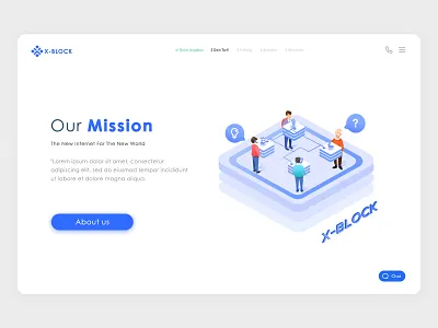 X-Block animation 2d blockchain creative direction crypto design illustration ui vote web design