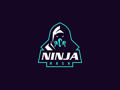 Ninja Mask animal art awesome brand branding cartoon company design designer graphic icon illustration inspiration logo typography vector