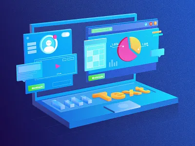 Computer components 插图 设计