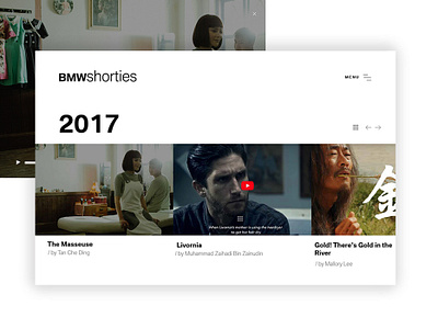 BMW Shorties Showcase bmw short film showcase ui video web