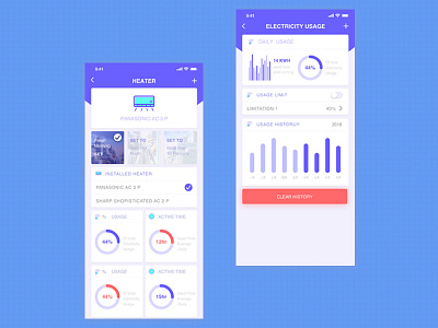 HEATER ui ux 图标 插图 设计