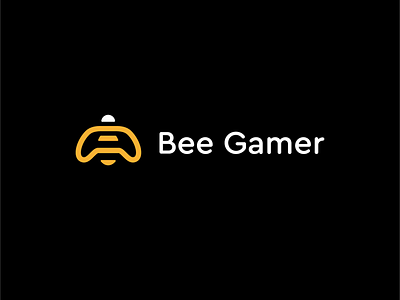 🐝🐝BEE gamer🎮🎮 bee game gamepad egames logo