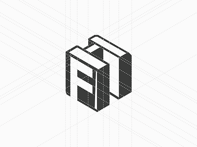 Filkar / logomark belcdesign blcstudio construction logo filkar grid logo logomark mark