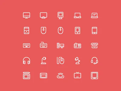 Desktop App Icon Set desktop icon icon app icon design icon pack icon set iconography icons illustration interface symbol ui ux vector web
