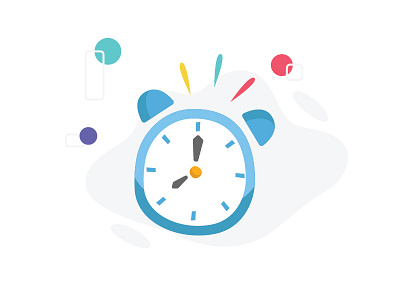 Time! illustration onboarding ui ux vector