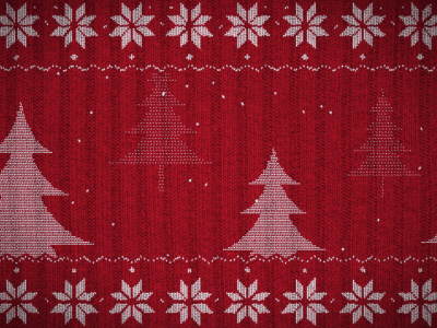 Example of Knitted Sweater Christmas Animation