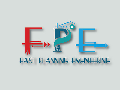 FPE- Logo design_Parvez Raton app awesome design branding design engineers flat icon illustration illustrator logo planners real estate real estate branding type typography ui ux vector web website