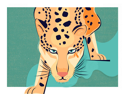 Making Moves editorial illustration illustration leopard spots texture vector