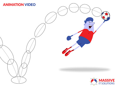 Motion Graphics - 2D Animation animation branding massive it solutions motion animation