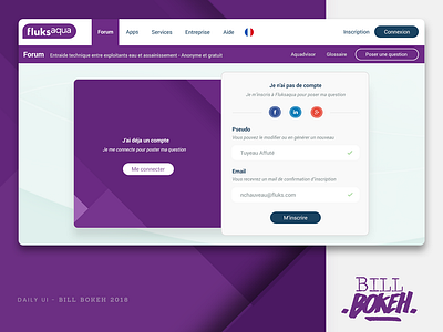 Fluksaqua Login form dayliui design fluksaqua freelance home page interface interface designer login login design login form signup ui uidesign ux ux ui ux challenge web webdesign website zokay