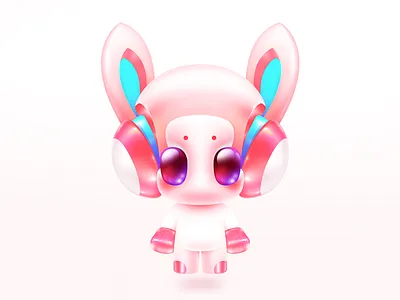 AI ai cute design illustration photoshop red robot