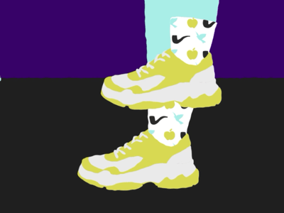 Animated shoes after effects animation art graphic design illustration illustrator