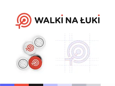 Archer Wars / Walki Na Łuki Logo Design SOLD arrow arrows bow brand branding design grid hire human icon identity logo mark symbol target