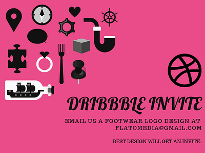 Dribbble Invite debut debutshot design giveaway illustration invite invite giveaway logo social welcome