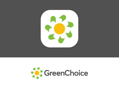 GreenChoice - Logo (re)Design Concept choice dutch electricity energy environment flower green home identity logo nature netherlands power saving sun supplier sustainable warm weather wind