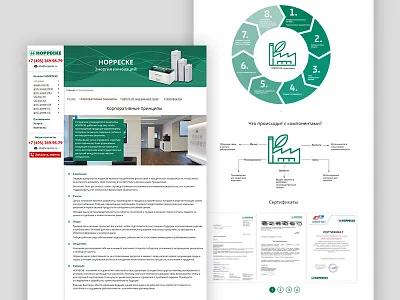 Hoppecke typography ui web дизайн