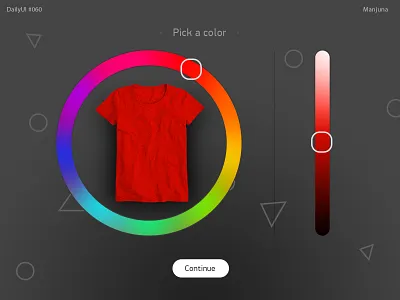 Daily UI #060 - color picker clothes clothes app clothes shop color color picker customising customize daily ui daily ui 060 dailyui e commerce e commerce app e commerce web flat select selected t shirt ui ui ux ux