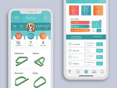 Rufus Tipster app blue colourful design ios ui uidesign ux