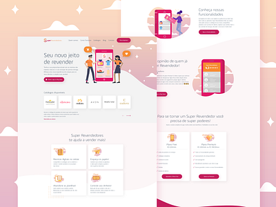 Sales App Landing Page app app concept e commerce landing page page