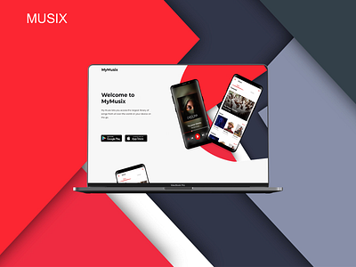 Landing Page For A Music Platform dailui design illustration music social ui ux web