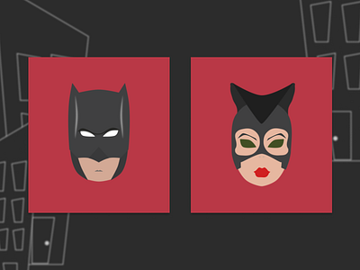 Super Heroes design illustration red super heroes ui vector web