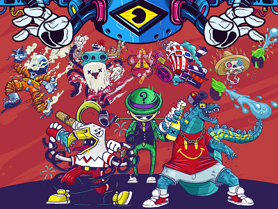 Derrys character characters characters design drawing illustration pahito photoshop