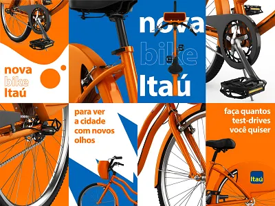 Itaú - City Bikes ad art direction ooh posters