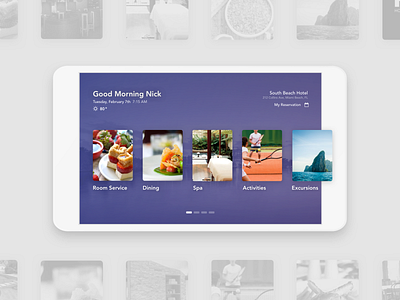 Hotel App UI assistant design hotel ipad mobile sketch tablet ui ux