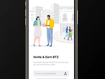 Invite Contacts app bunz clean design illustration minimal minimalism ui ux