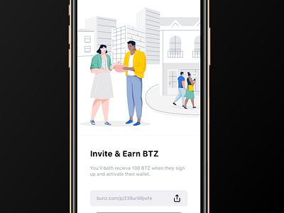 Invite Contacts app bunz clean design illustration minimal minimalism ui ux