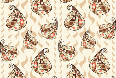 Pure Soul Paisley Pattern brown design paisley pattern pattern design playful pure seamless pattern soul surface pattern