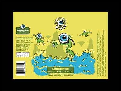 Beer can - Packaging - Liaison II beer beer can beer design beer packaging bird illustration birds branding brasserie vika brewery graphic design heron heron illustration illustration illustration design ipa logo new england ipa packaging packaging design vika