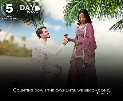 Marriage counting 5 days to go adobe adobe photoshop counting design graphic design learning marriage marriage counting photoshop simple design ui