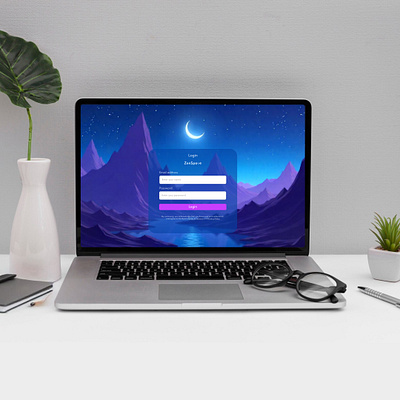 ZenSpace Login UI animation branding graphic design logo motion graphics ui