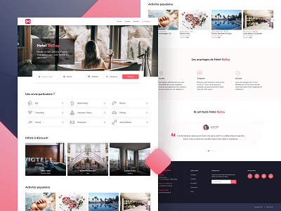 Hotel Byday design graphic design landing page landing page design ui ui ux design ui ux uid uidesign webdesign