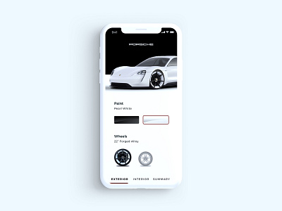 Electric Car Configurator configurator design interaction interface mobile ui ux