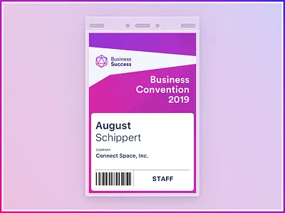 Event Badge Challenge badge brand clean connect event flat illustration product skeumorphic skeumorphism space