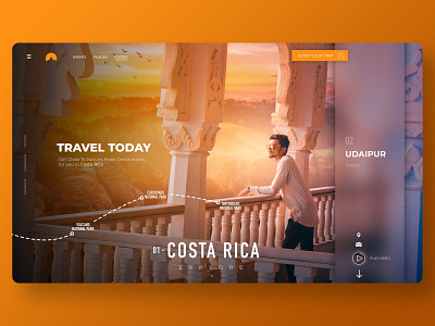 Modern website template 4 art branding design design art modern travel ui ux web website banner