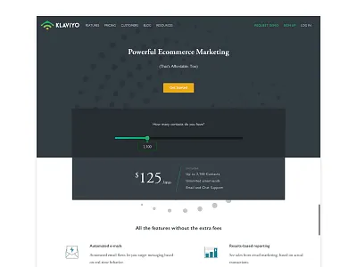 Klaviyo Pricing Page - update pricing pricing page pricing plan pricing table slider web design