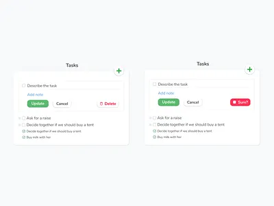 Another task exploration button check checkbox delete list plus saas task task list ui update