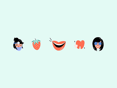 Cocofloss Illustrations branding design illustration