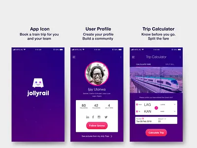 Daily UI Challenge 004-006 app bonding design friends holiday kano lagos nigeria team train ui userinterface ux