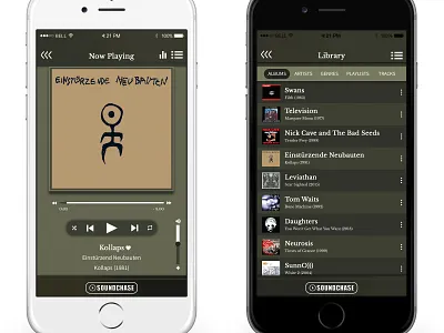 Ios Music App Mock-Up design ios iphone6 mock up photoshop typography ui ui ux design ui design